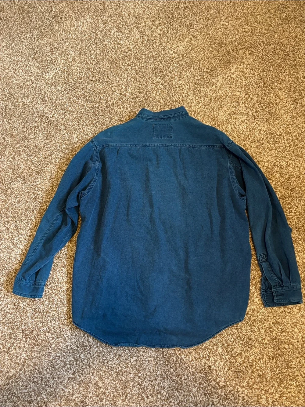 Levi's || Vintage Indigo Blue Denim Button Down Shirt Size L